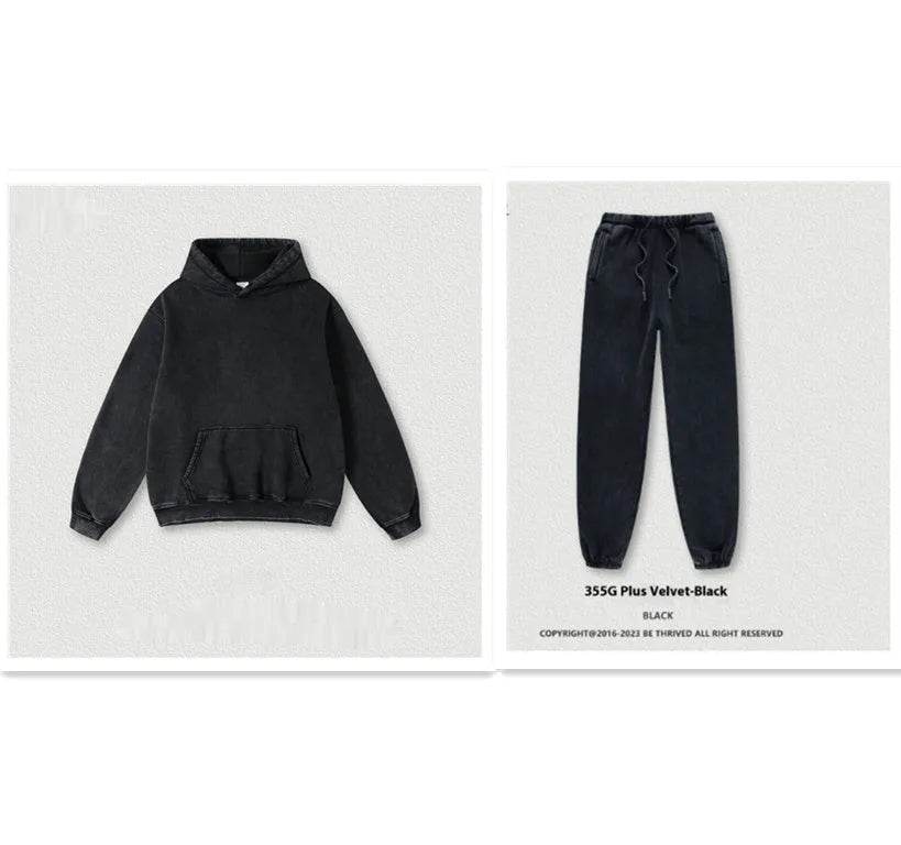 Men's Fashion Retro Velvet Hoodie Sweatshirt Pullover top - www.Shopthatapp.com #