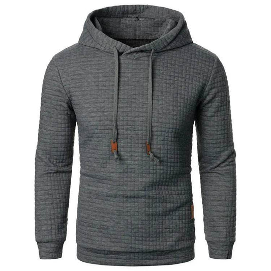 Men's Jacquard Sweatshirt Long-sleeved Hoodie Warm Color Sports Pullover Top - www.Shopthatapp.com #