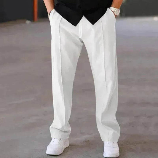 Men's Trouser Pant Sports Casual Loose Straight Pants With Drawstring Design - www.Shopthatapp.com #