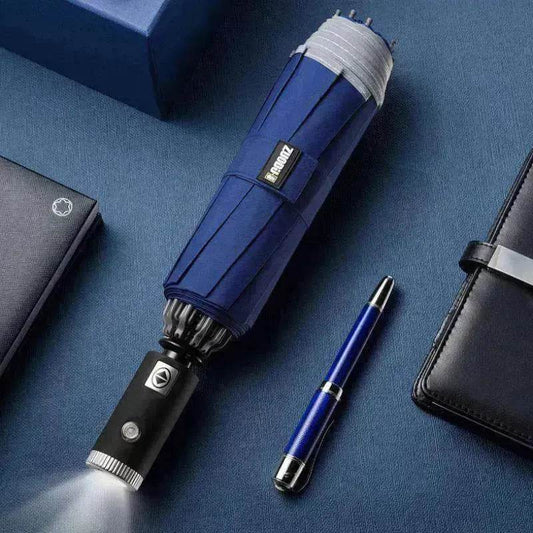 Men's Fully Automatic Reverse Umbrella for Car-carrying Umbrellas - www.Shopthatapp.com