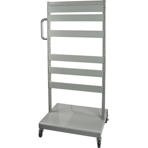 Mobile Tilt Bin Rack - Cart Only, Double-sided, 26-1/4" W x 22" D x 57-1/2" H - www.Shopthatapp.com #