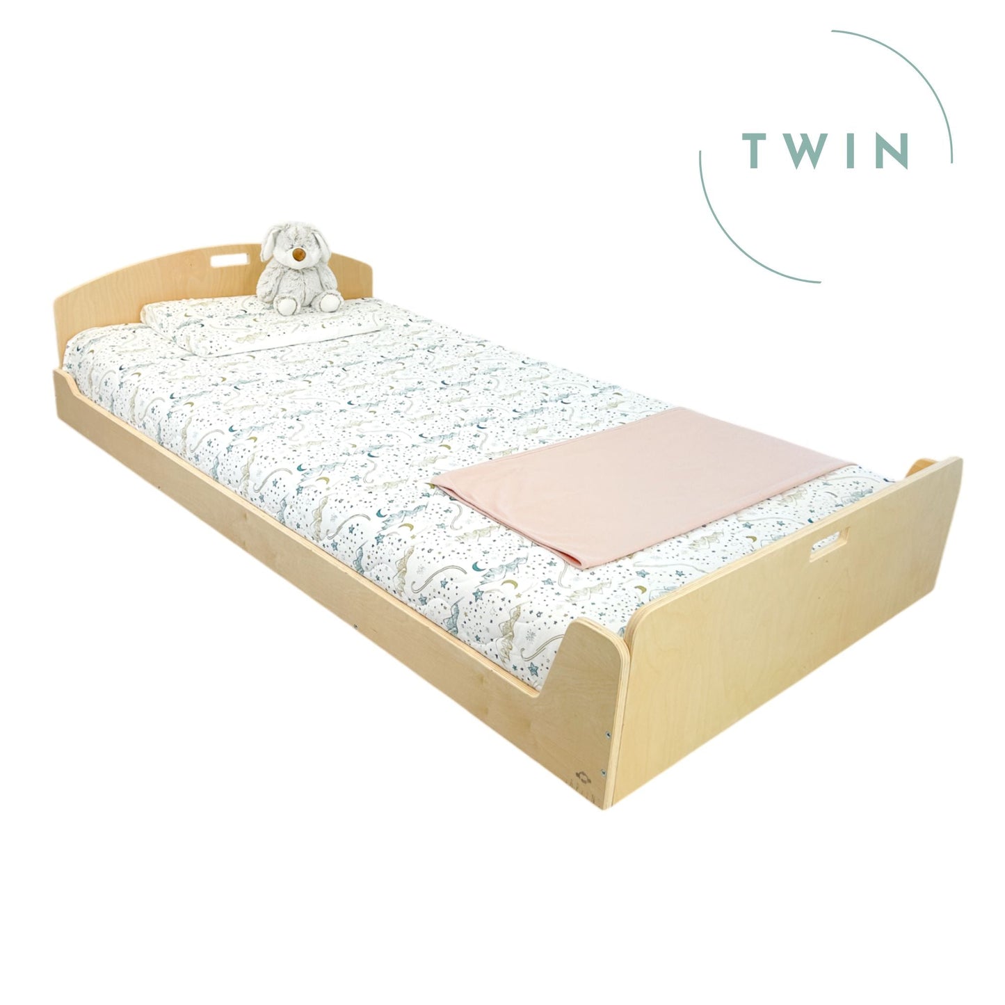 CHERRY TWIN - Montessori Floor Bed - www.Shopthatapp.com