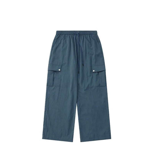 Multi-Pocket Workwear Wide-leg Pants Light And Smooth Casual Cargo Pants - www.Shopthatapp.com #