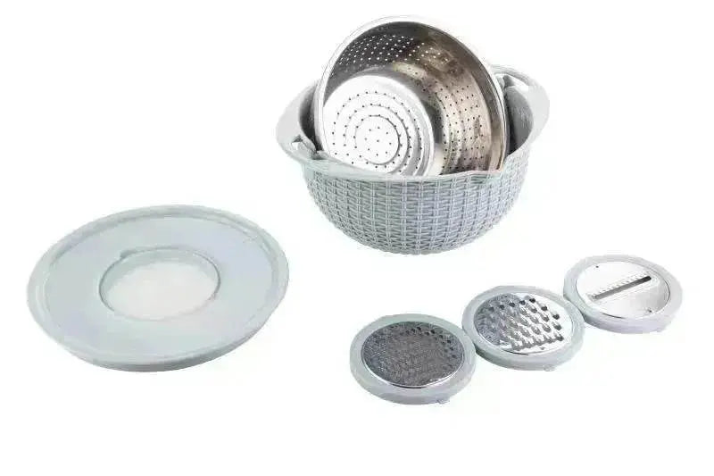 Multifunctional Kitchen Creative Household Rotating Washing Basket - www.Shopthatapp.com
