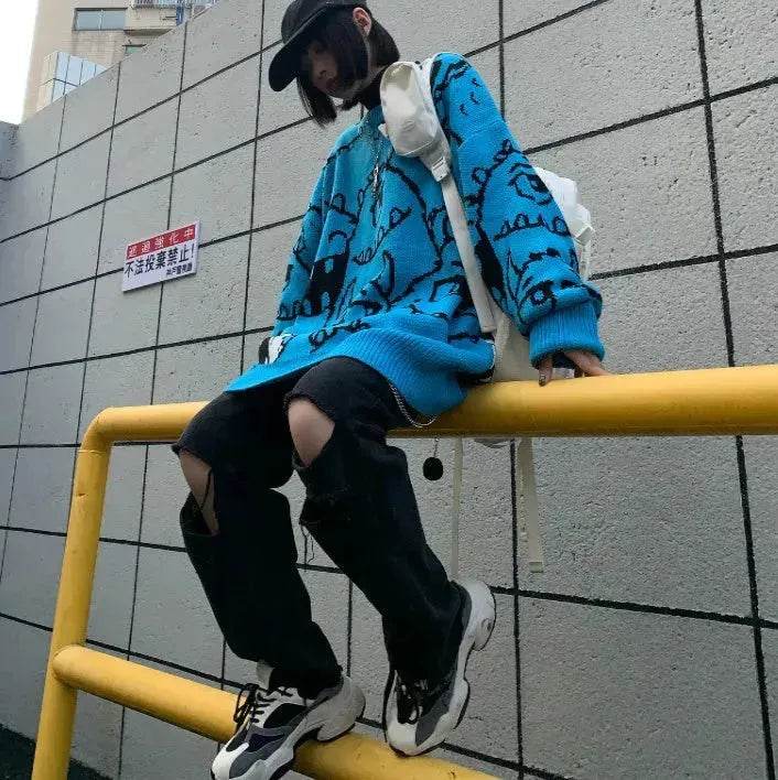 New Autumn Winter Thick woolen Oversized Pullover sweater Unisex - www.Shopthatapp.com #