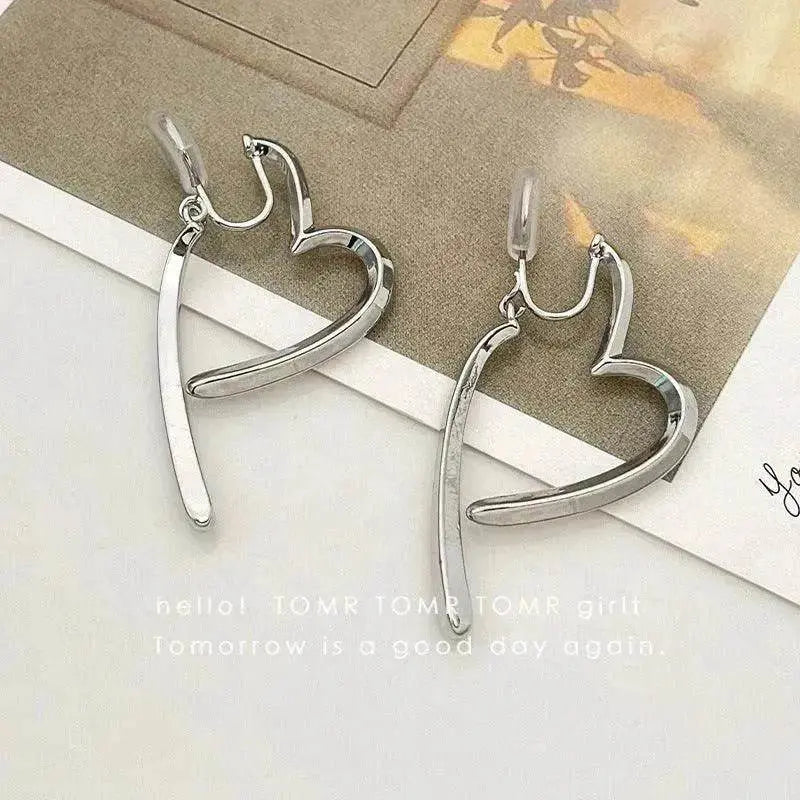 Niche Design Dual-wear Mosquito Coil Ear Clip Female Non-piercing Earrings