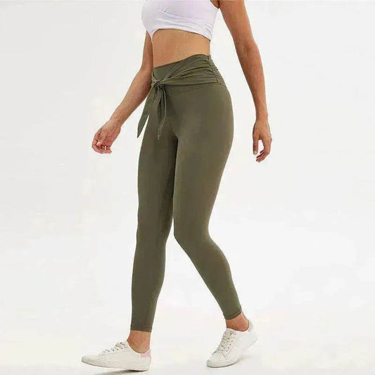 Nine-point legging yoga pants with straps - www.Shopthatapp.com #