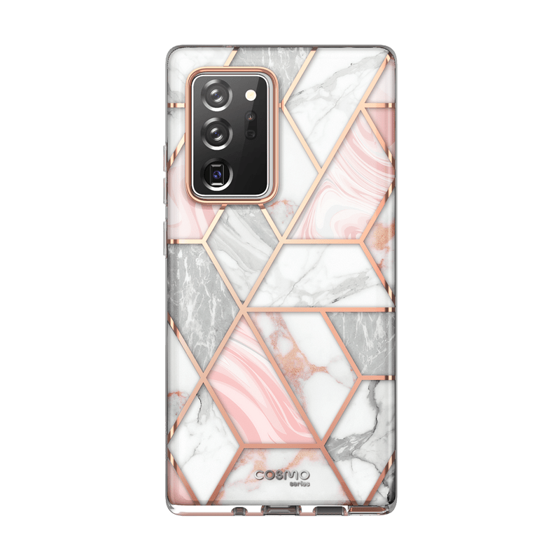 i-Blason Cosmo Series Case Designed for Galaxy Note 20 Ultra 5G (2020 Release), Protective Bumper Marble Design Without Built-in Screen Protector (Marble) - www.Shopthatapp.com