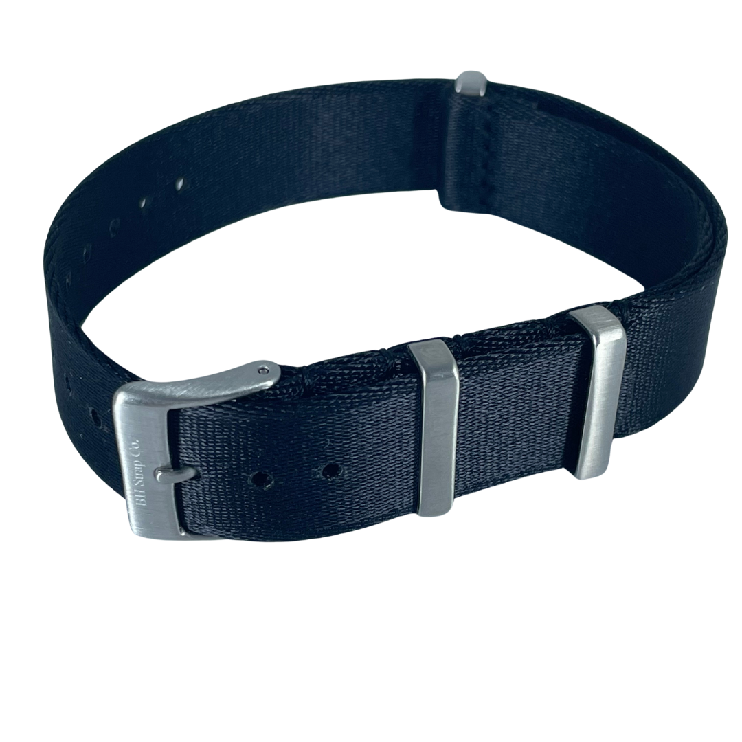 Nylon Nato Strap 18mm - Black-Jewellery-www.Shopthatapp.com-Bezel House