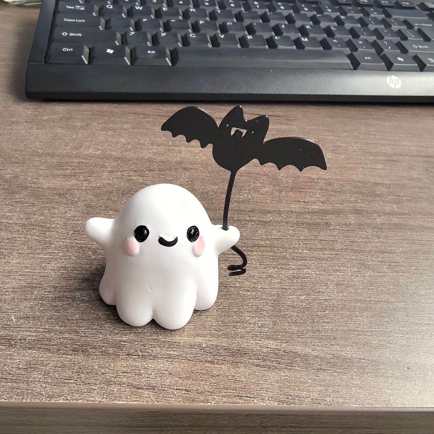 Mini Ghost Walking Dog Statue Halloween Decoration - www.Shopthatapp.com