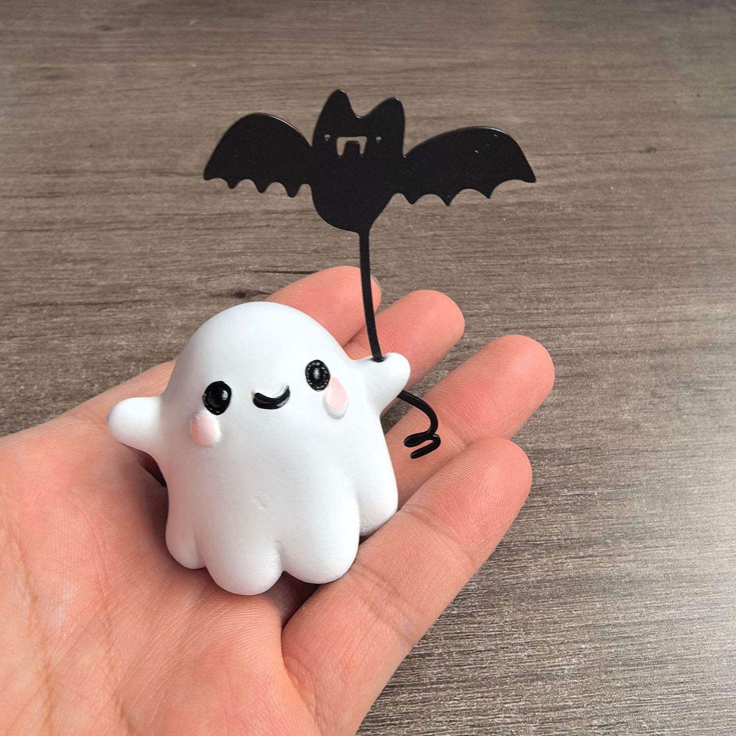 Mini Ghost Walking Dog Statue Halloween Decoration - www.Shopthatapp.com