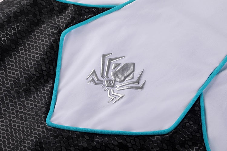 Woman Super Hero Spandex Pu Leather Cosplay Halloween Costume Bodysuit with Jacket