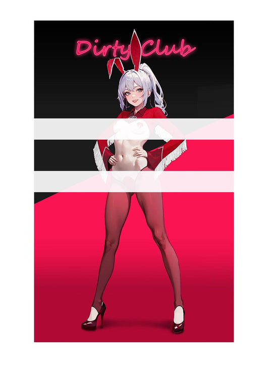 Wild Bunny Cow Girl PU Leather Jacket Sheer Sexy Ligerie Cosplay Costume Set - www.Shopthatapp.com