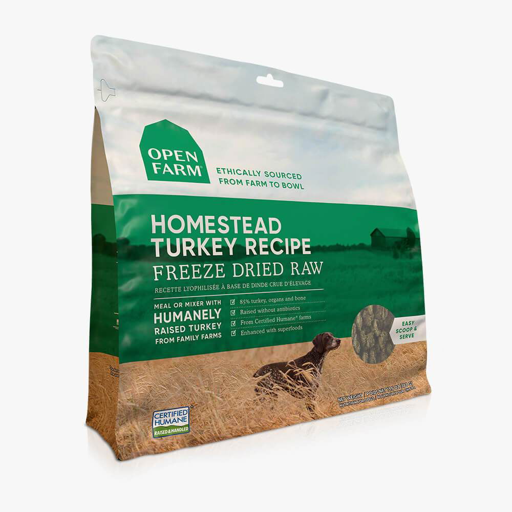 Open Farm Homestead Turkey Freeze Dried Raw Dog Food (13.5 oz)-Pets supplies and goodies-www.Shopthatapp.com-Natural Health Garden
