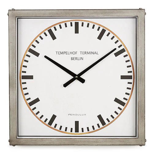 Pendulux Tempelhof Terminal Clock Grey