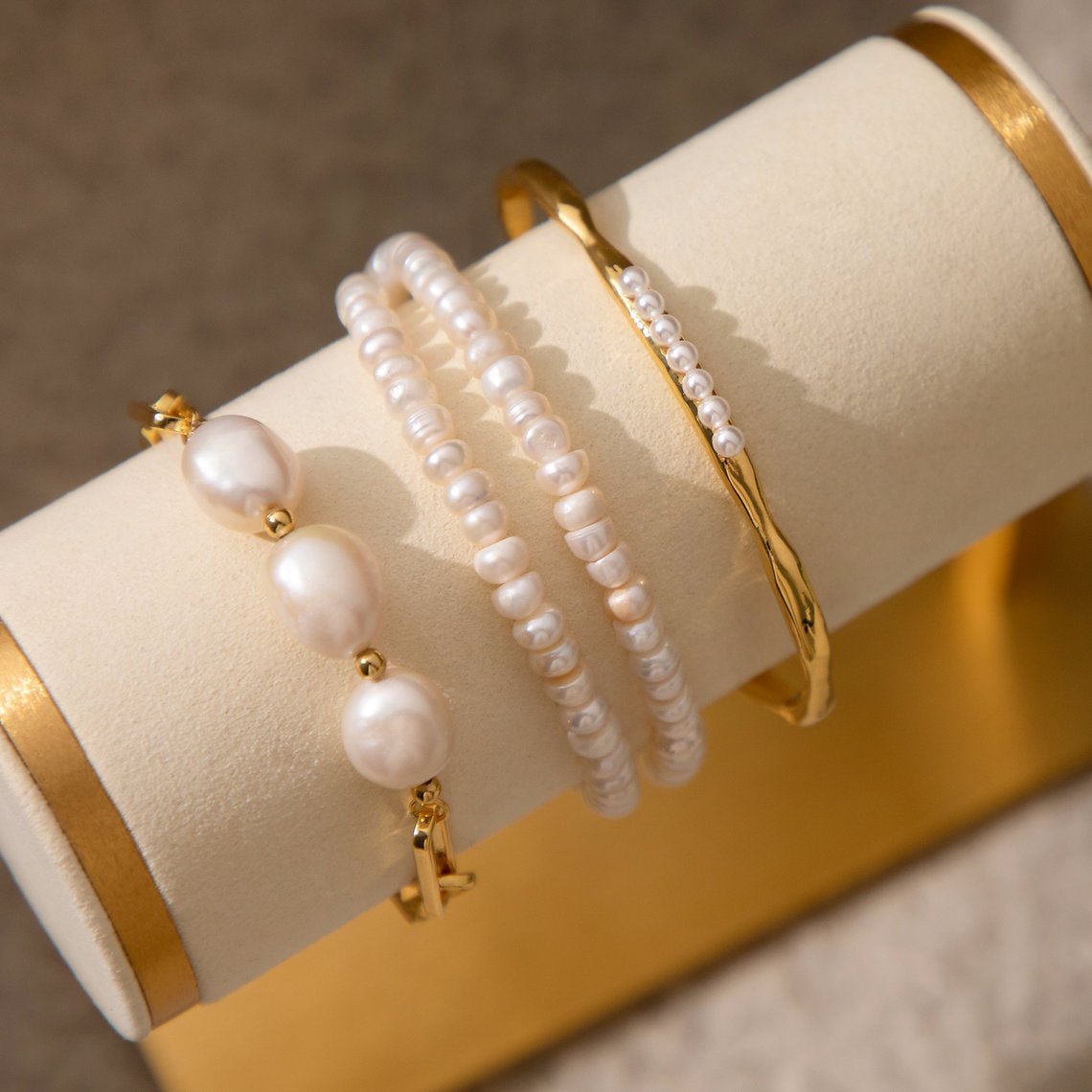 Pearl Molten Cuff (Sample Sale) - www.Shopthatapp.com