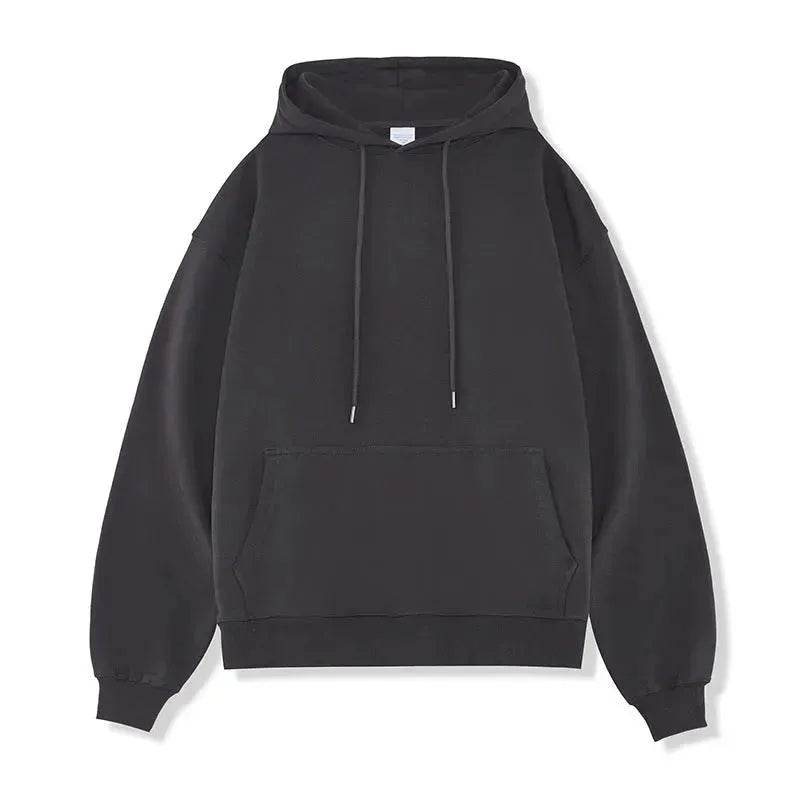 Plain Color American Retro Hoodie Pullover Sweatshirt Men - www.Shopthatapp.com #