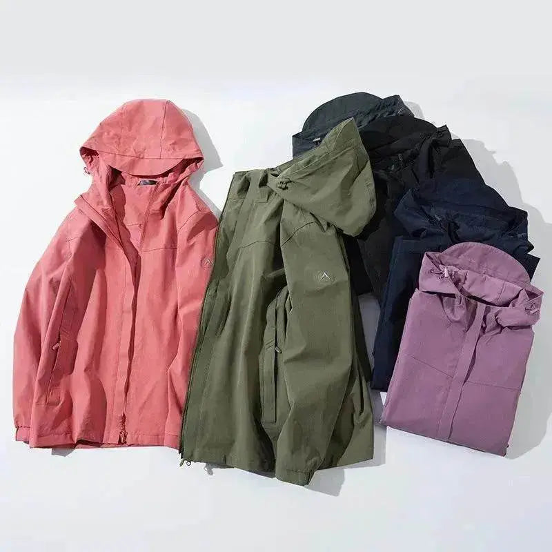 Plus Size Shell Jacket Windproof Waterproof Mountaineering Suit Coat - www.Shopthatapp.com