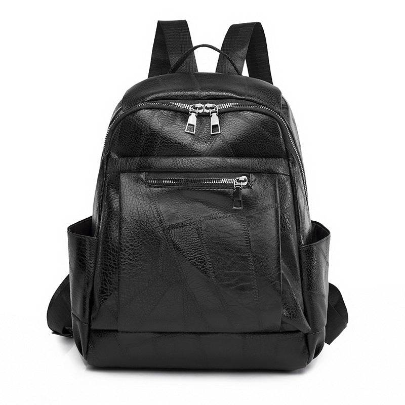 Portable Fashion Simple And Lightweight High School Leather Backpack - www.Shopthatapp.com #