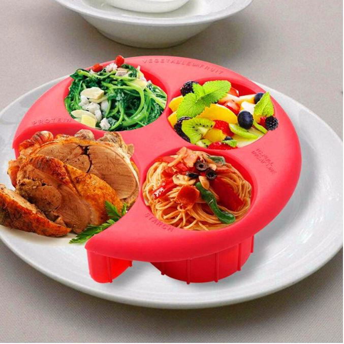 Portion Control Plate-Cutlery and dinnerware-www.Shopthatapp.com-KitchenJoint