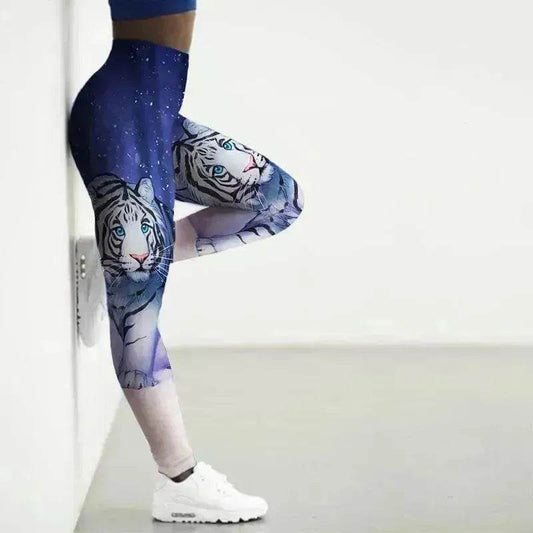 Printed Animal Bodysuit Yoga Pants Gym Wear - www.Shopthatapp.com #