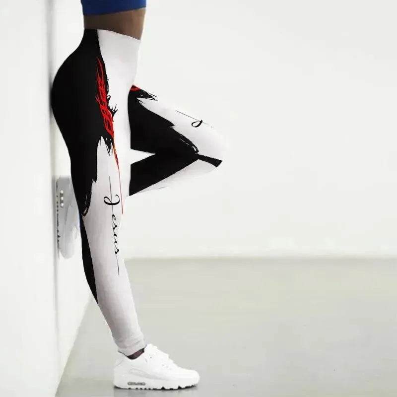 Printed Animal Bodysuit Yoga Pants Gym Wear - www.Shopthatapp.com #