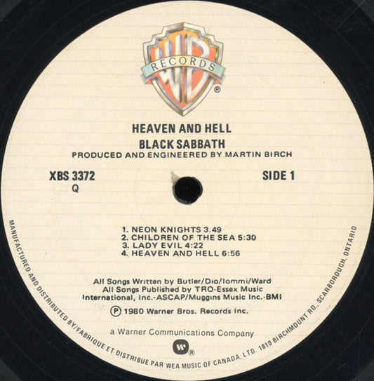 Black Sabbath / Heaven And Hell - LP Used - www.Shopthatapp.com