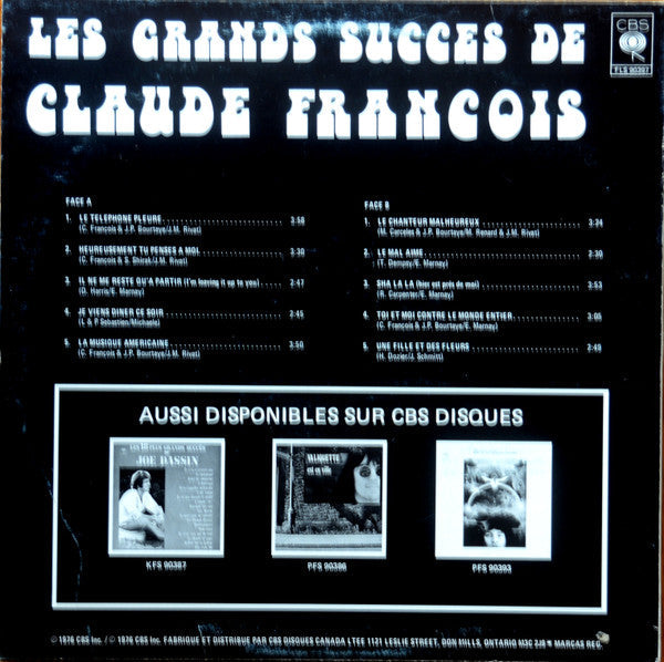Claude François / Les Grands Succès De Claude François - LP Used