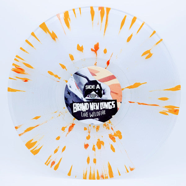 Brand New Lungs / Like Wildfire - LP Used clear / yellow orange splatter - www.Shopthatapp.com