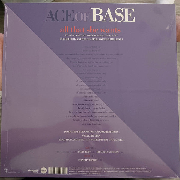 Ace Of Base / All That She Wants - LP - www.Shopthatapp.com
