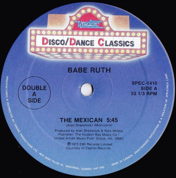 Babe Ruth, Rufus & Chaka Khan / The Mexican / Do You Love What You Feel - LP 12'' Used - www.Shopthatapp.com