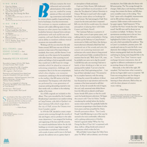 Bill Evans / Blue In Green - The Concert In Canada - LP Used - www.Shopthatapp.com