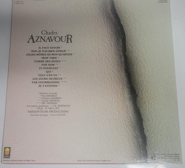 Charles Aznavour / Charles Aznavour ( Il Faut Savoir) - LP USED - www.Shopthatapp.com