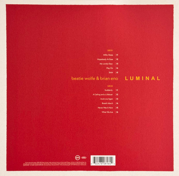 Beatie Wolfe & Brian Eno / Luminal - LP - www.Shopthatapp.com