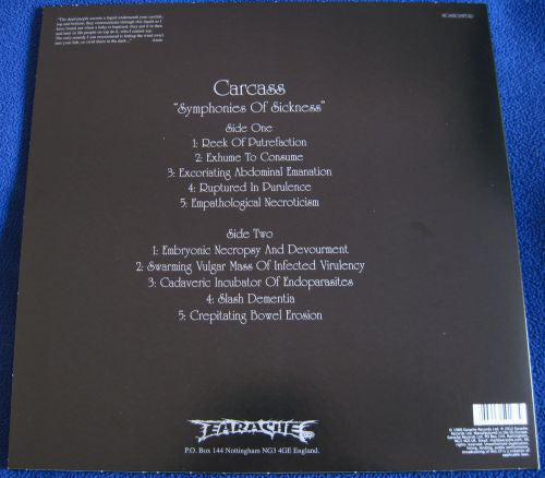 Carcass / Symphonies Of Sickness - LP - www.Shopthatapp.com