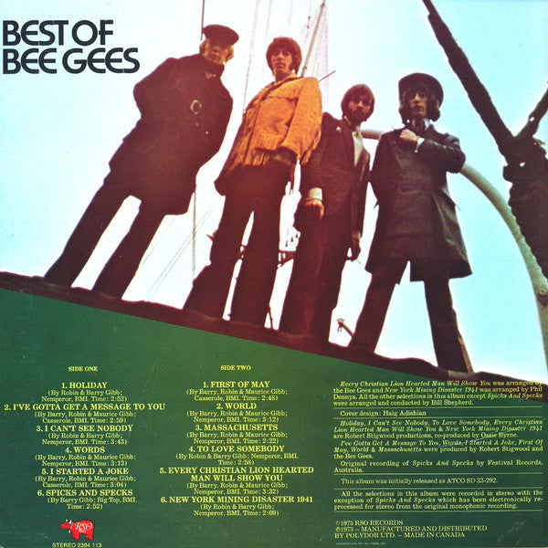 Bee Gees / Best Of Bee Gees - LP USED - www.Shopthatapp.com