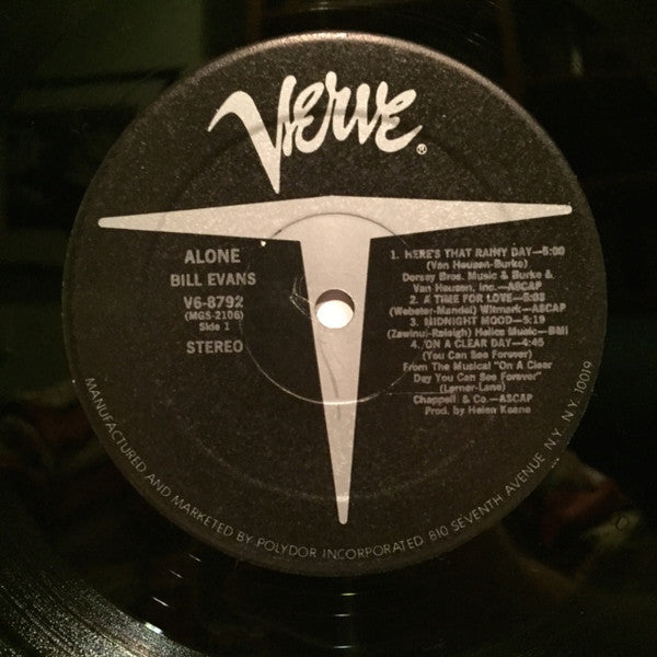 Bill Evans / Alone - LP Used - www.Shopthatapp.com