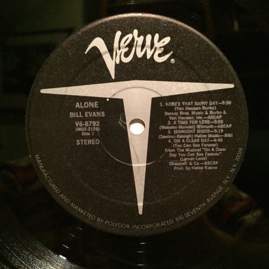 Bill Evans / Alone - LP Used - www.Shopthatapp.com