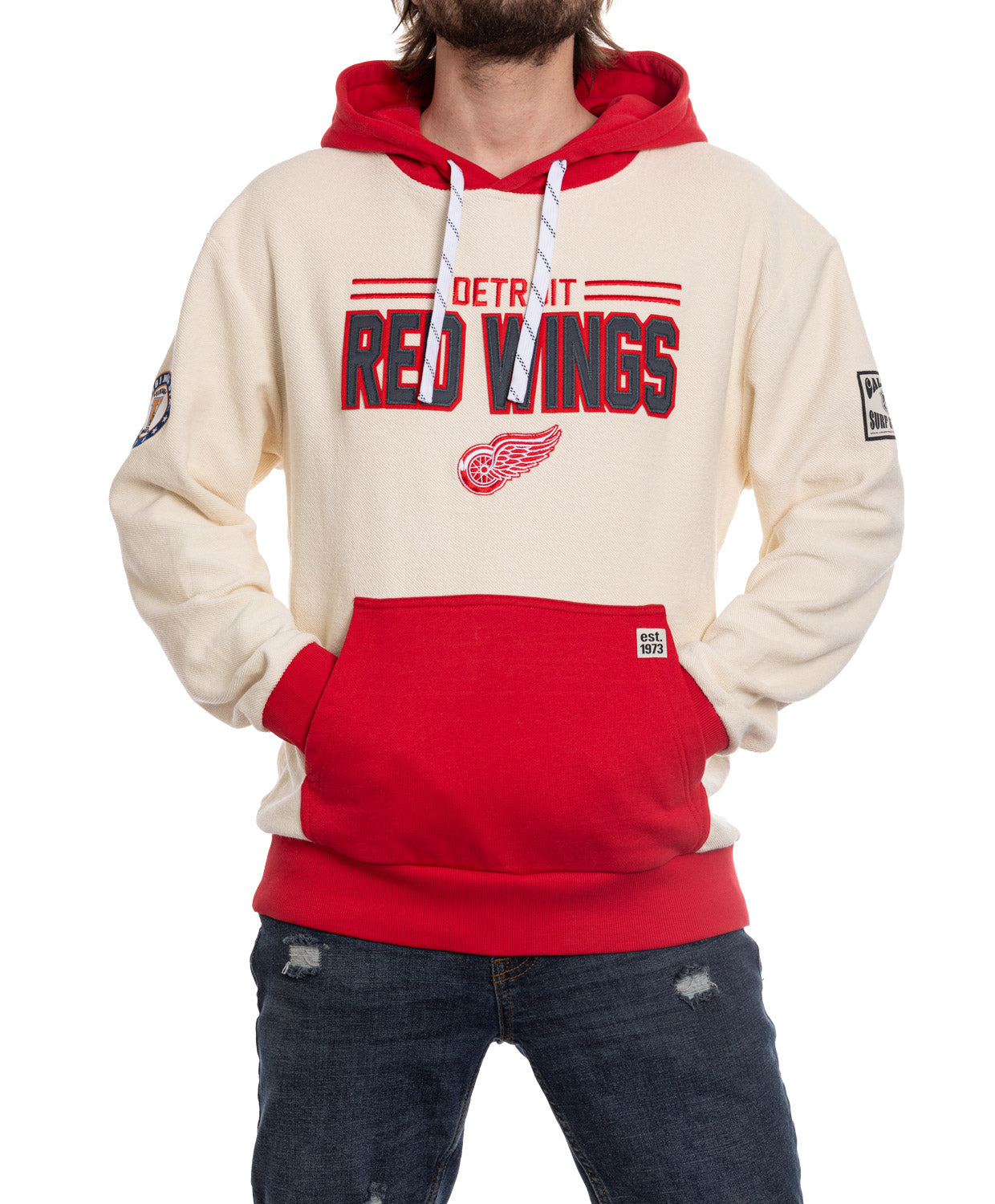 Detroit Red Wings NHL Unisex Reverse Terry Retro Premium Hoodie - www.Shopthatapp.com