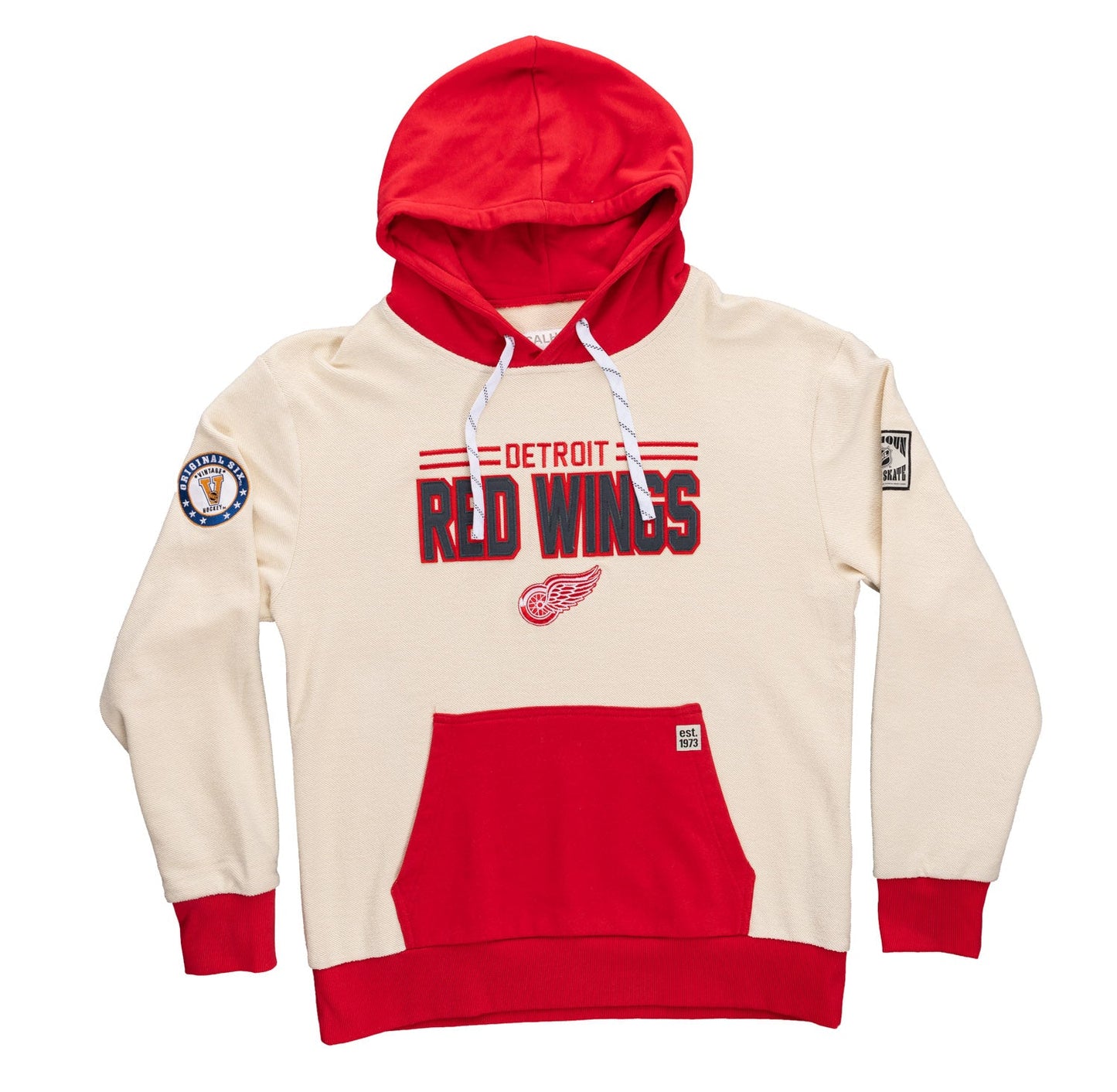 Detroit Red Wings NHL Unisex Reverse Terry Retro Premium Hoodie - www.Shopthatapp.com
