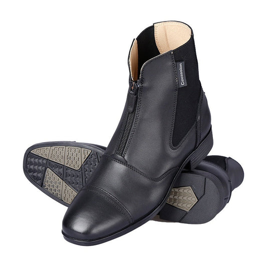 Riding Equestrian Cowhide Ankle Boots - www.Shopthatapp.com