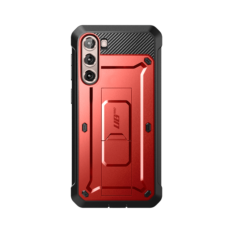 Coque robuste Unicorn Beetle PRO pour Galaxy S23 - Rouge métallisé