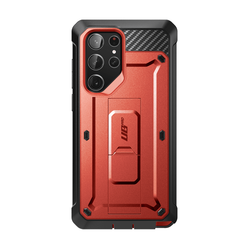 Galaxy S23 Ultra Unicorn Beetle PRO Rugged Case-Metallic Red - www.Shopthatapp.com