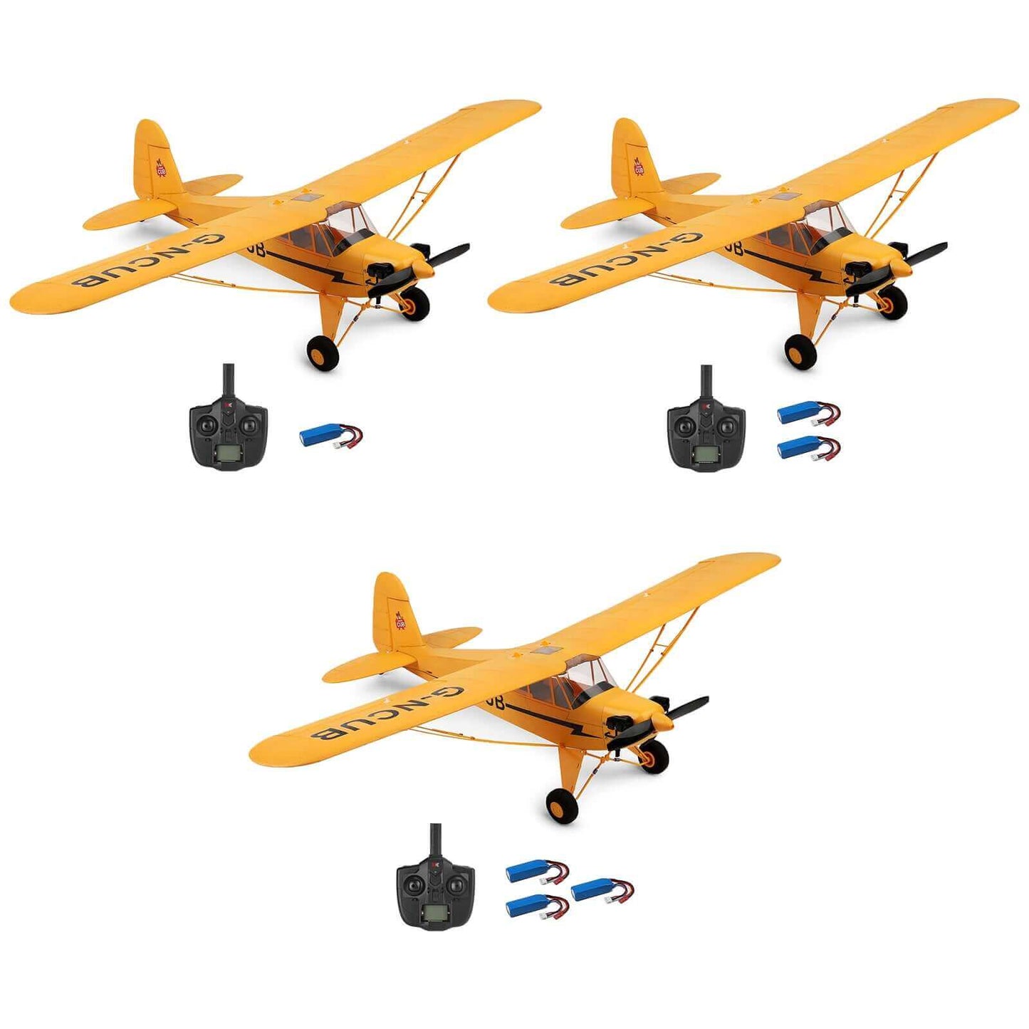 Wltoys XK A160 RC Flugzeug 2,4 GHz 4CH Brushless Motor Stuntflugzeug - Gelb