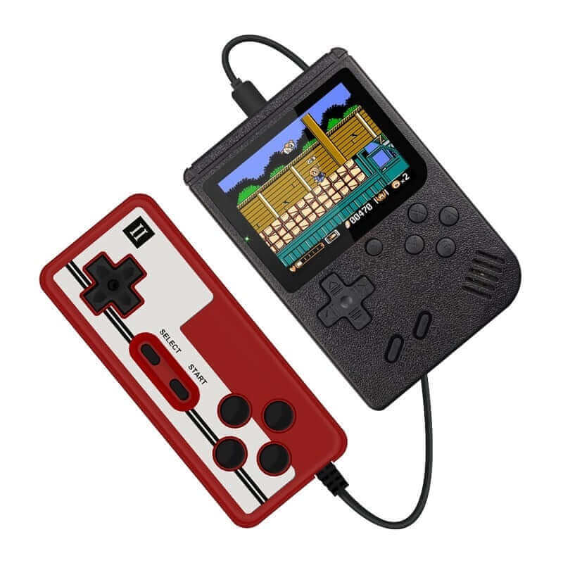 Retro Mini-Handheld-Spielkonsole – 8 Bit, 3,0-Zoll-LCD, 400 integrierte Spiele