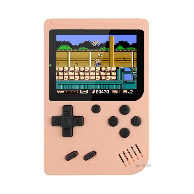 Retro Mini-Handheld-Spielkonsole – 8 Bit, 3,0-Zoll-LCD, 400 integrierte Spiele