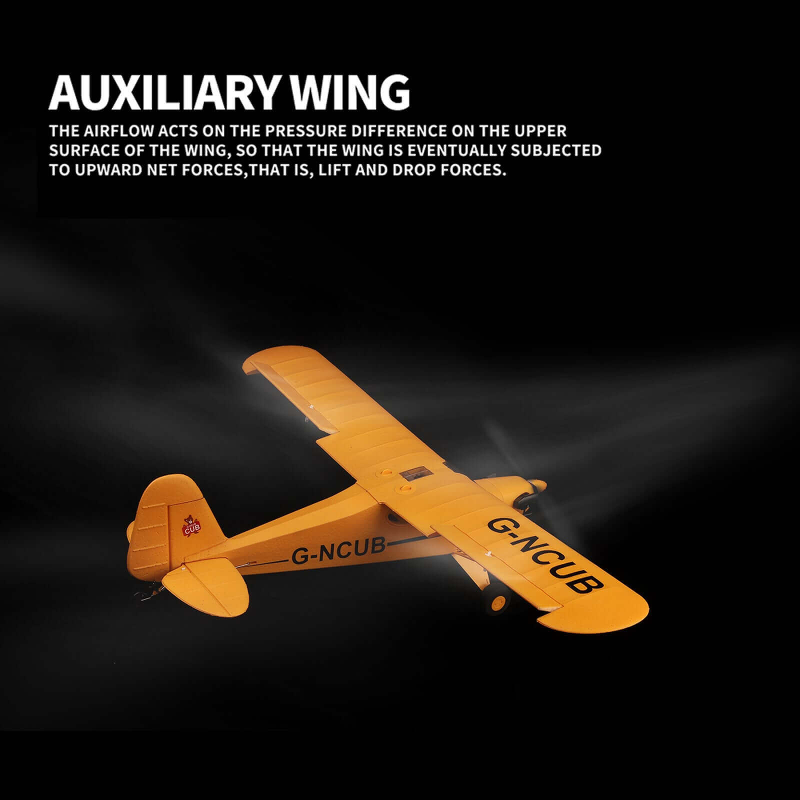 Wltoys XK A160 RC Airplane 2.4GHz 4CH Brushless Motor Stunt Aircraft - Yellow - www.Shopthatapp.com