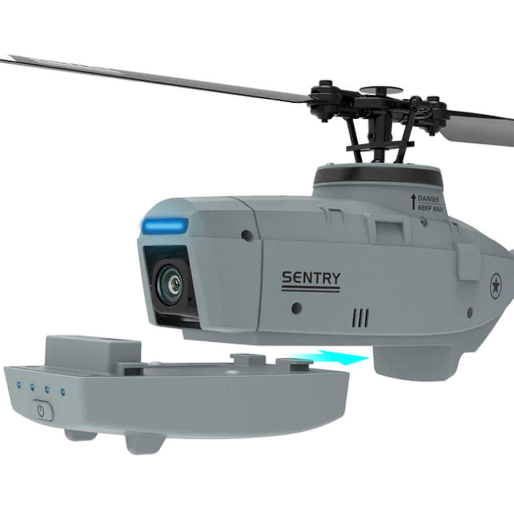 C127 Single Blade Helicopter Drone - 6-Axis Gyro, WiFi FPV, Nano HD Camera Toy - www.Shopthatapp.com