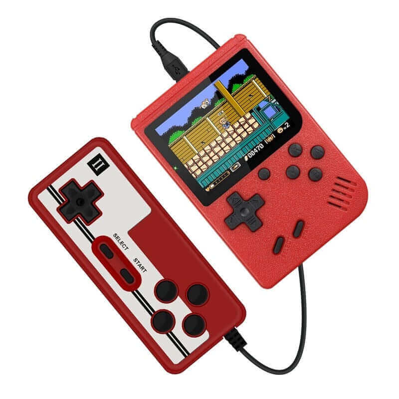 Retro Mini-Handheld-Spielkonsole – 8 Bit, 3,0-Zoll-LCD, 400 integrierte Spiele