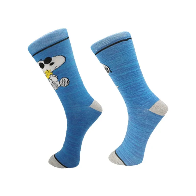 Snoopy Anime Socks Cotton Socks Adult Sock Men Women Cartoon Sports Socks Fashion Mid-calf Pattern Sock Skarpetki Sock Gifts